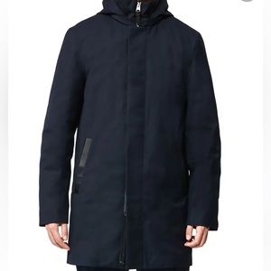 Mackage Men's Thorin 2-in-1 Hooded Twill Trench Coat